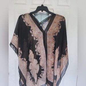Vintage convertible poncho